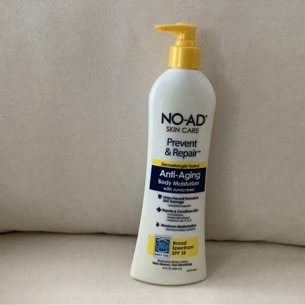 NO-AD Skin Care Prevent & Repair Anti Aging Body Moisturizer with SPF15